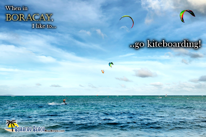 Kite Boarding Fun In Boracay Fly Your Self By A Kite In Boracay