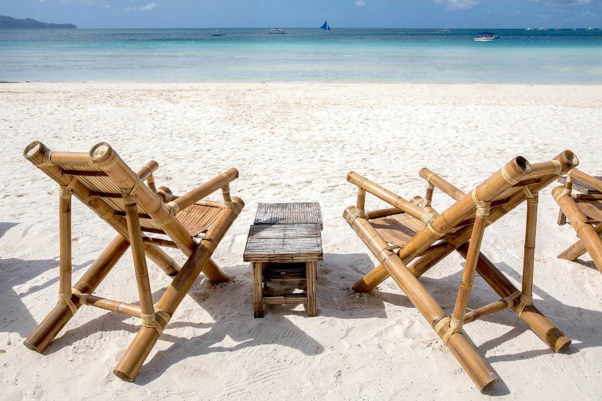 Time to relax on the beach on Boracay Island